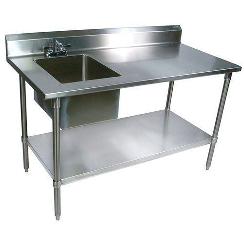 Sink With Table Used Restaurant Equipment